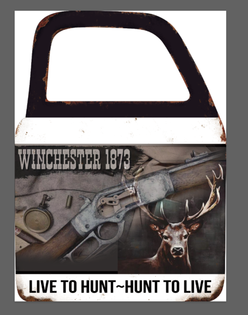 Deer Winchester 1873 Door With Mirror