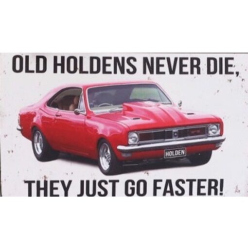 Holden HT GTS Monaro 1 Flat Tin Sign