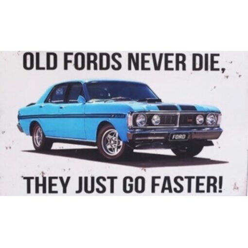 Ford Falcon GTHO Embossed Tin Sign