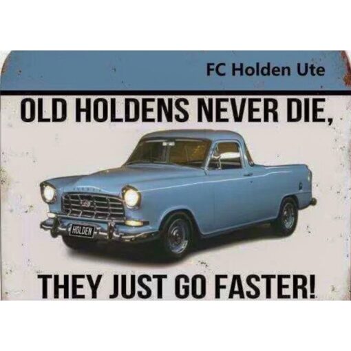 FC Holden Ute Flat Tin Sign