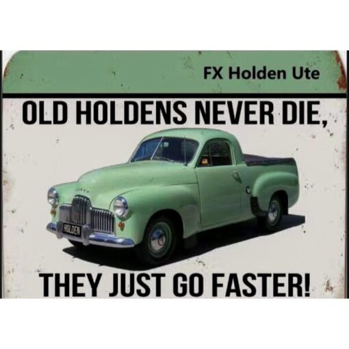 FX Holden Ute Flat Tin Sign