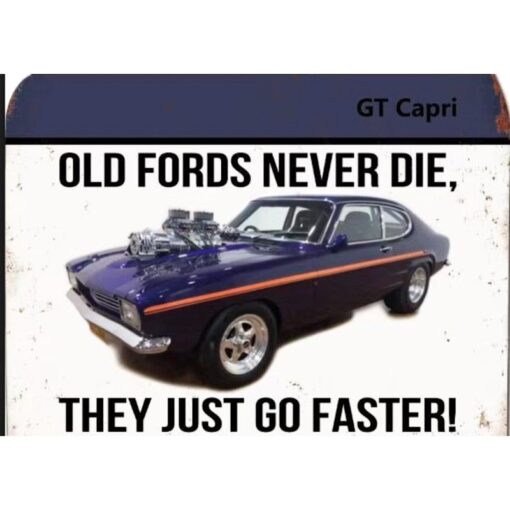 Ford GT Capri Flat Tin Sign