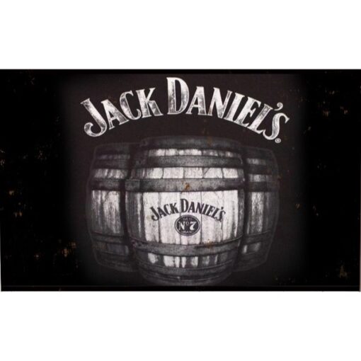 Jack Daniels 4 Embossed Tin Sign