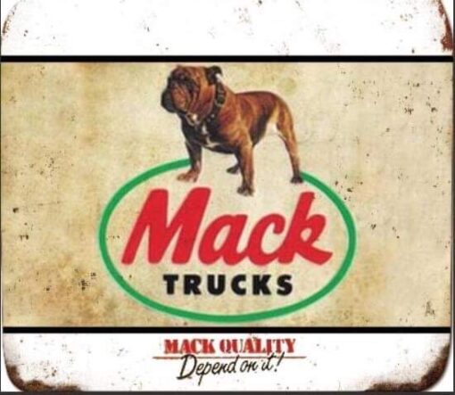 Mack Flat Tin Sign