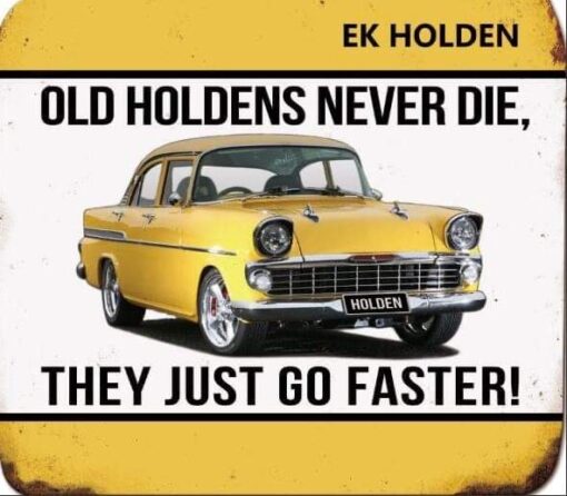 EK Holden Flat Tin Sign