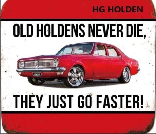 HG Holden Flat Tin Sign